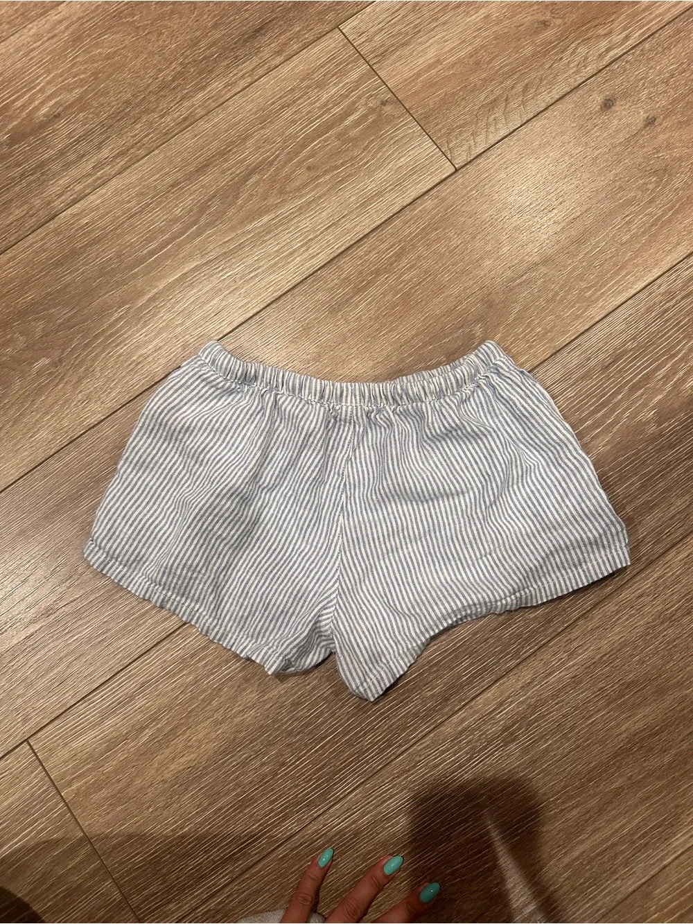 Old Navy Blue and White Pinstripe Girls' Casual Shorts